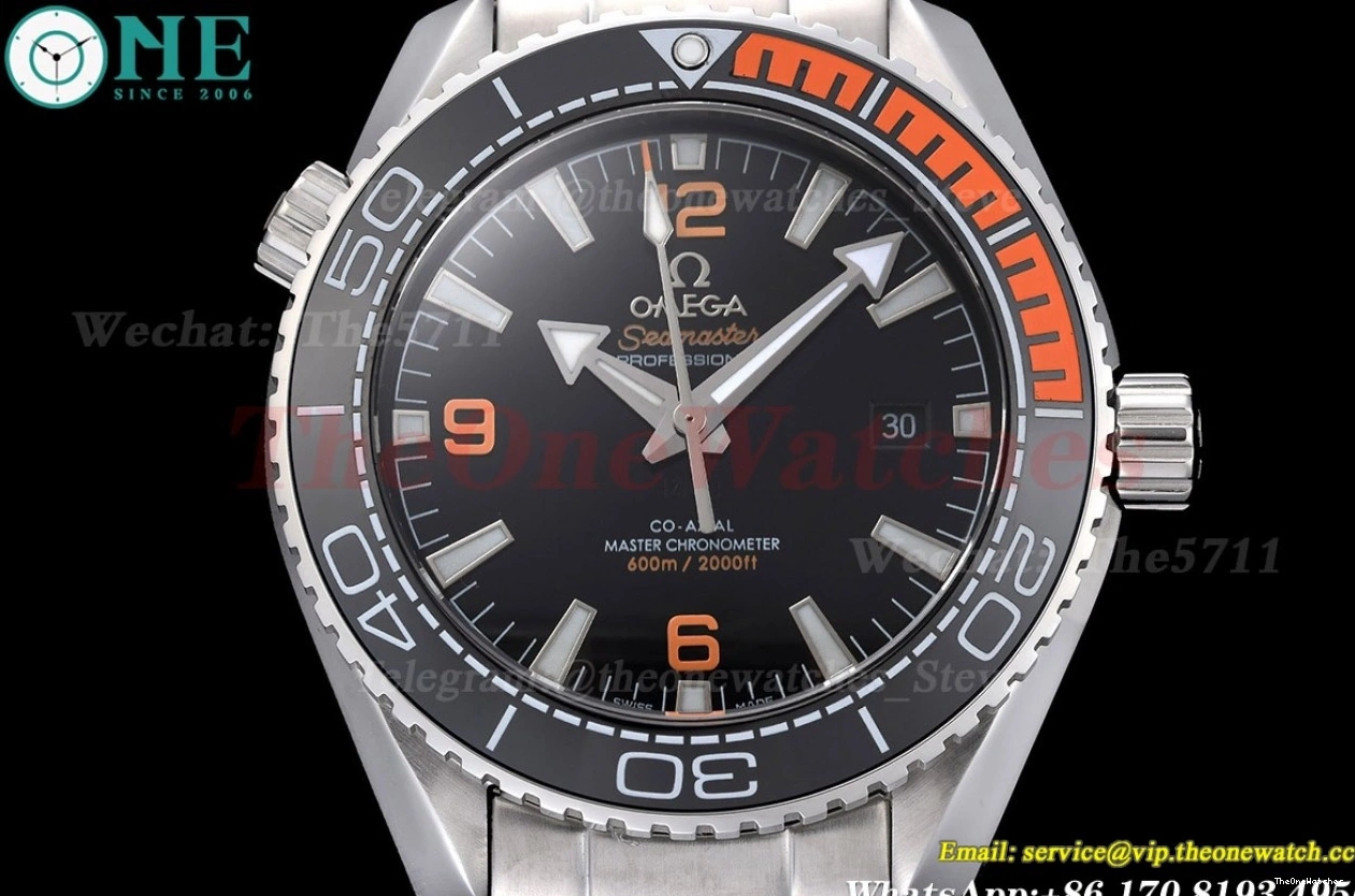 MY8215 43mm SS Dial GDF Black Seamaster 600m Oyster SS 0327